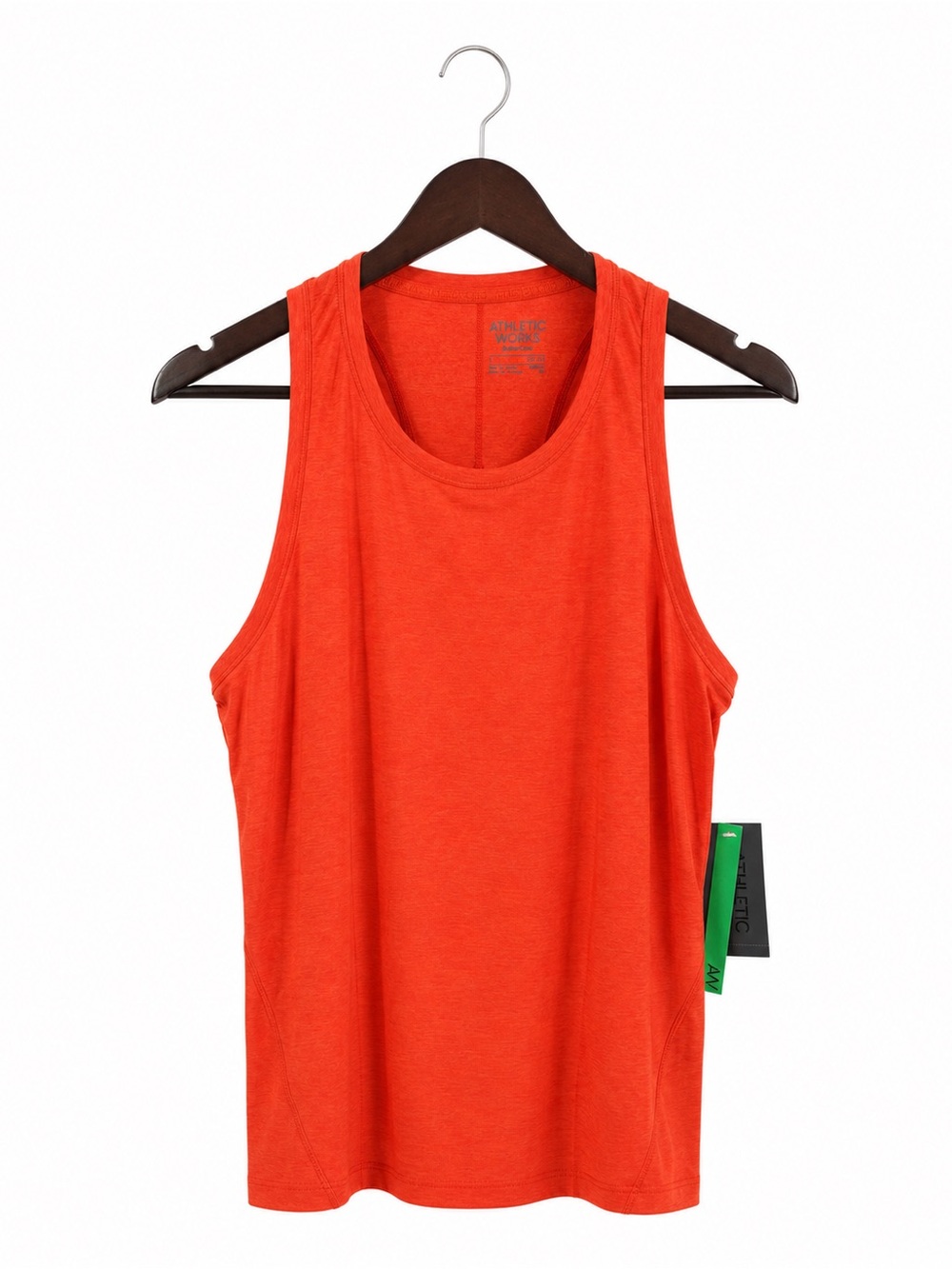 Athletic Works Bright Orange Scoop Neck Tank Top